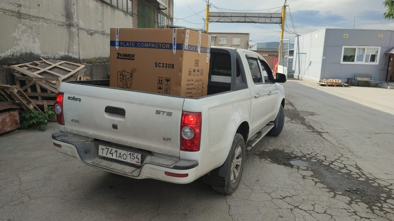 Отгрузка виброплиты Zammer SC330B - H в г. Новосибирск